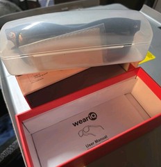 New WeariQ Wireless Smart Glasses Bluetooth, Black Polarized Lenses,