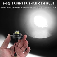 2PCS LED License Plate Light Tag Lamp Assembly 6500K White Rear Car Tag Lamp