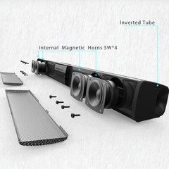 TV Surround Sound Bar Speaker System Wireless BT Subwoofer Home Theater + Remote