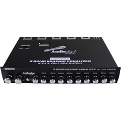 Audiopipe In-Dash 9 Band Graphic Equalizer w/ 9V Line Driver / EQ-909X
