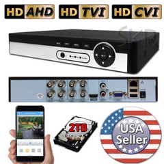 Sikker 8 channel DVR recorder with 2TB hard drive support Swann 1080P BNC camera