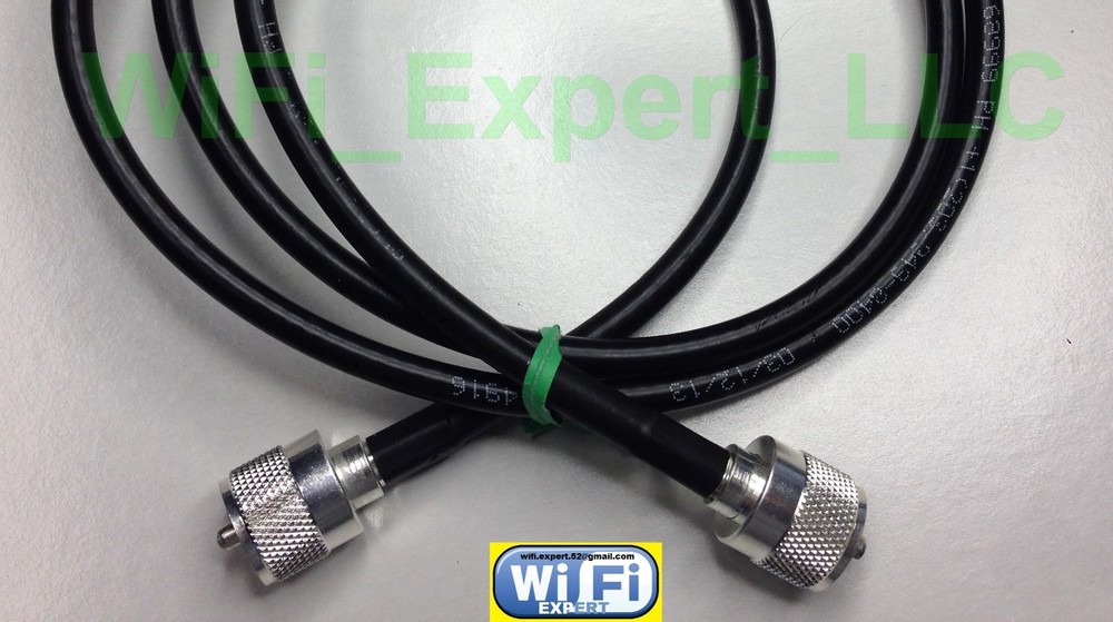 TIMES MICROWAVE ® 1-30 Feet LMR240UF Antenna Jumper Coax Cable PL259 SO239 M/F
