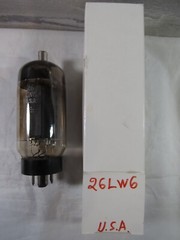 U.S.A. 26LW6 Electron Vacuum Tube tested