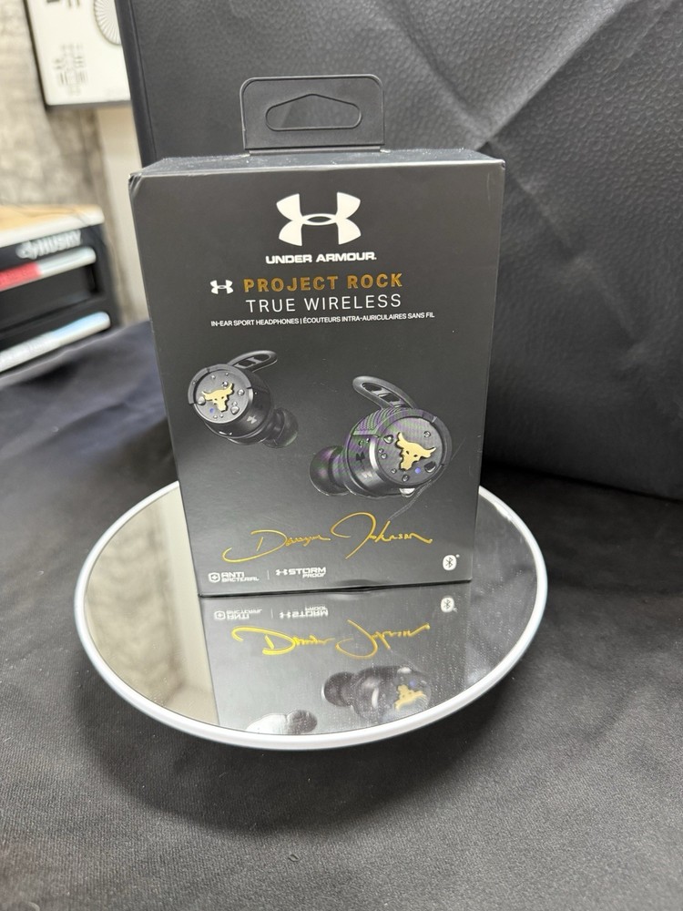 JBL UNDER ARMOUR PROJECT ROCK WIRELESS BLUETOOTH BLACK/GOLD EARBUDS 🔥💥🔥