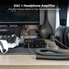 Fosi Audio Q4 Headphone Amplifier Mini Stereo DAC 24-Bit 192 KHz USB for Speaker