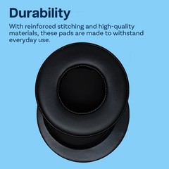 Replacement Ear Pads for Skullcandy Hesh/Hesh 2 – Protein Leather Black
