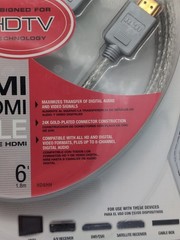 RCA High Performance Digital Audio HDMI To HDMI Cable 24K Gold Plated 6Ft
