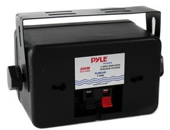 2) Pyle PLMR24B 3.5″ 200 Watt 3-Way Weather Proof Mini Box Speaker System Black