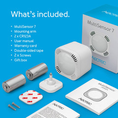 NEW Aeotec MultiSensor 7 w/ Battery, Gen7 Z-Wave Plus, 6-in-1 Sensor [ZWA024]