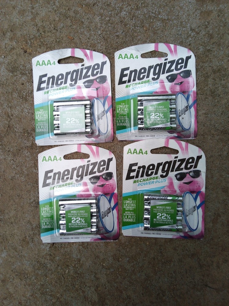 energizer aaa rechargeable batteries 4 packs Of 4
