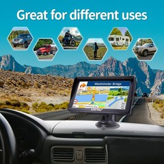 URFRU GPS Navigator for Car Truck 7-Inch 2025 Offline Maps Lifetime Free Updates