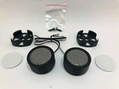 4 Pairs of 1 Inch Car Tweeters Silver Super High Frequency Micro Dome Piezo