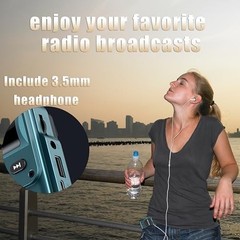 Portable Radio AM FM Rechargeable Pocket Radio W/ Best Reception Digital Tuning