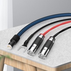 HiFi OCC Phono Tonarm Cable Straight 5 Pin DIN to XLR Plug Turntable Analog Wire
