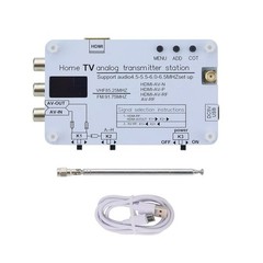 Analog TV Signal Transmitter Wireless RF Converter AV HDMI FM Radio N-System