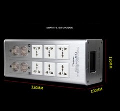 15A 3000W Audio Power Purifier Filter With LCD Dual Display AC Power Socket US