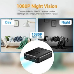 Smart Mini WiFi Camera Wireless 1080P HD Small Night Cam w/Battery Home Security