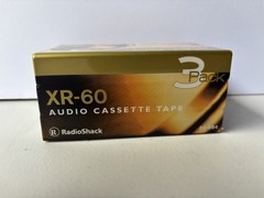 RadioShack XR-60 Extended Range 3-Pack Audio Cassette Tapes – Brand New Sealed