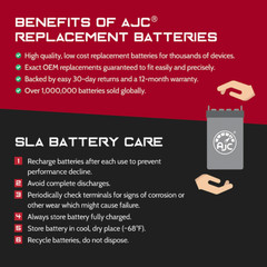 Parks 811B Doppler 12V 1.3Ah Medical Replacement Battery