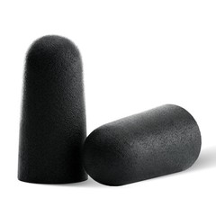 Soft Foam Earplugs, 33 dB NRR, (50 1 Count (Pack of 50), Black