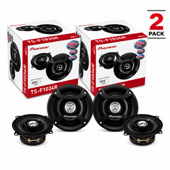 4 x Pioneer TS-F1034R 4″ 2-Way Car Speakers 150W Max Coaxial