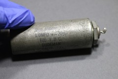 Vintage Gudeman 1.0 uF 600V DC Oil PIO Capacitor 1uF Tube Amp Tested Good