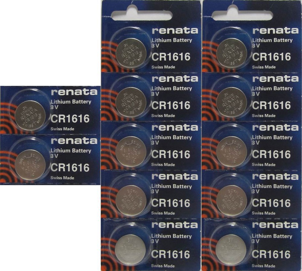12 Renata CR1616 1616 3V Lithium Coin Batteries