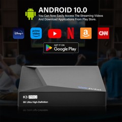WE2USAT K3 PRO Smart TV Box | Turn Any TV Smart | 6K HDR