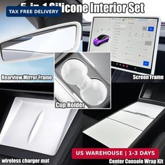 5-in-1 Silicone Interior Sets Compatible with Tesla Model 3 2024+ Highland and M