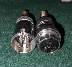 AMPHENOL 91-MC3M/91-MC3F 1/4″ 3 PIN MICROPHONE PLUG both male and female plugs