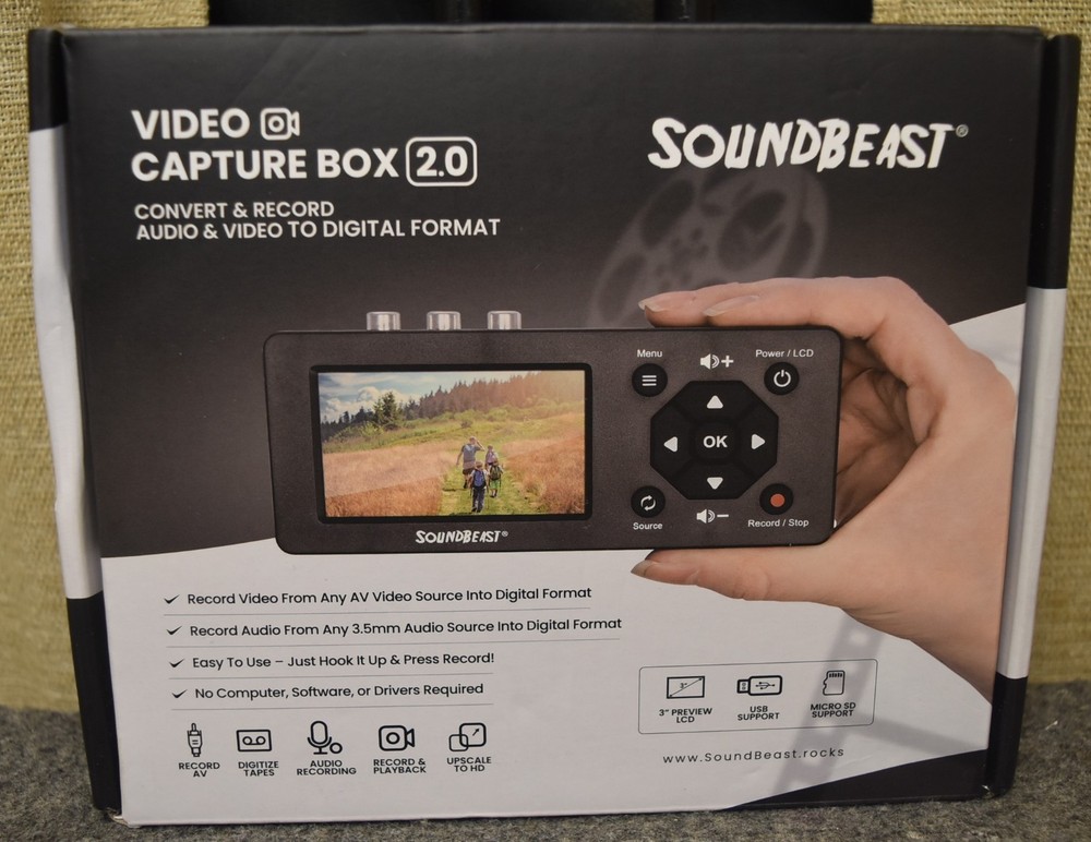 SoundBeast Video Audio Capture Box 2.0 – Record VCR, VHS, AV, RCA To Digital