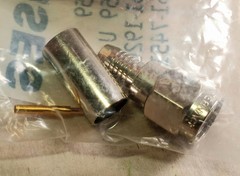 Pasternack SMA Male Connector Crimp/Solder Attachment New Sealed Made In U.S.A.