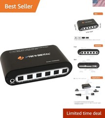 SPDIF TOSLINK Optical Audio Matrix Switch 4×2 Digital Audio Switcher 4 Inputs…