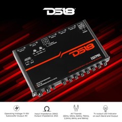 DS18 EQX7PRO Car Stereo Equalizer/Crossover High Volt 7-Band Auto Turn On