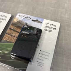 Jensen MR-80 AM/FM Portable Pocket Radio Small Compact NEW for Seniors Emergency