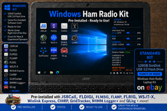 Windows Ham Radio Laptop Kit 128GB Digital Modes JS8Call FLDIGI WSJT-X Winlink