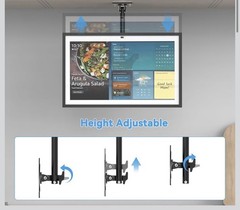 Under Cabinet Mount for Echo Show 15, Height Adjustable Stand NEW