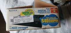 APEX DT502 Digital-to-Analog DTV Converter Box w/Remote Control – Open Box