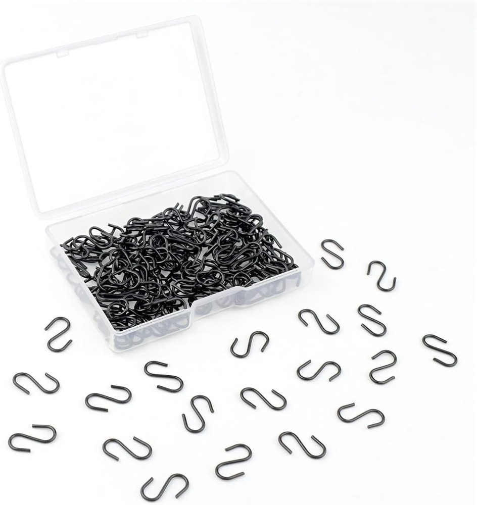 5/100 Pack Mini S Hooks for Hanging Small S Hook for Jewelry Metal S-Hook Mini