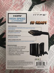 HYPE*HDMI High speed with ethernet*6’ length*3D ready*24k Gold Plated Connectors