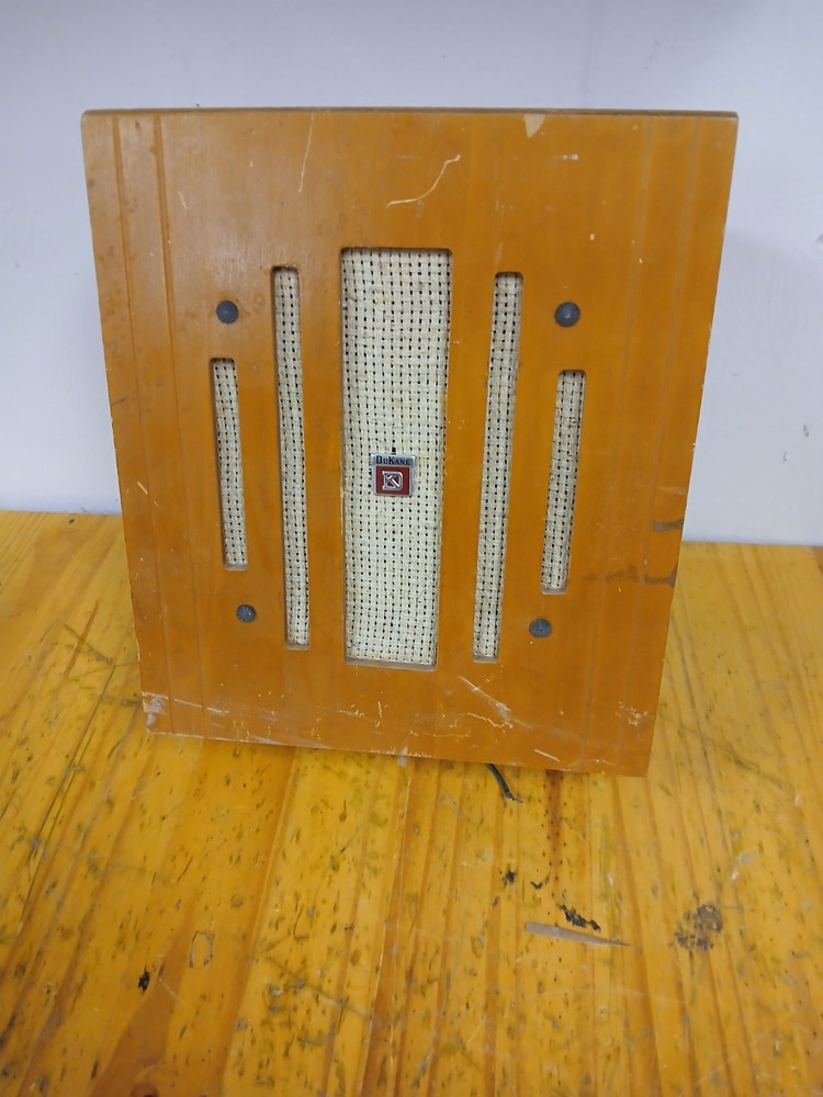 Dukane 9″ Speaker in Wooden Enclosure Nice