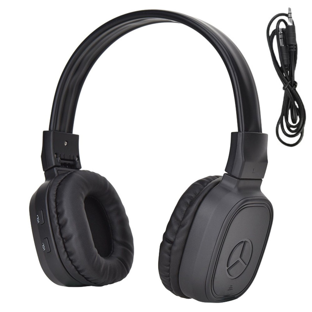 Stereo Foldable Receiver Over-Ear Headphone uses 2 AAA batteries (Not included)