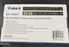 OREI 8K eARC HDMI Matrix Switch 4 X 2,Switcher with Audio Extractor UltraHD.