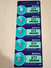 5 piece SONY 377 SR626SW SR626 V377 Watch Battery SONY USA seller EXP 10/2030