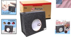 8 Inch Single Vented Subwoofer Enclosure for Truck with Durable MDF Construction