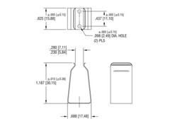 9V Steel Battery Screw Mount Holder