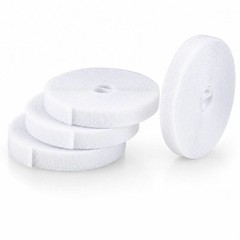 StarTech 4-pack 15ft [4.6m] Hook and Loop Roll, 0.5in Wide, White, Cut-to-Size