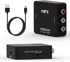 1 x HDMI To RCA AV Adapter Converter Cable CVBS 3RCA 1080P Composite Video Audio