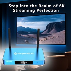 SuperBox S6 Max TV BOXNew Choice for Home Playback Authorized Dealer FedEx 2 Day