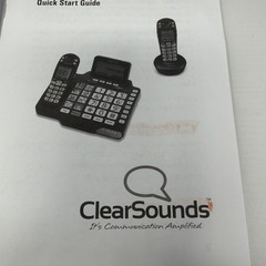 ClearSounds A1600 DECT 6.0 Amplified Cordless Base Phone System W/Handset & Manu